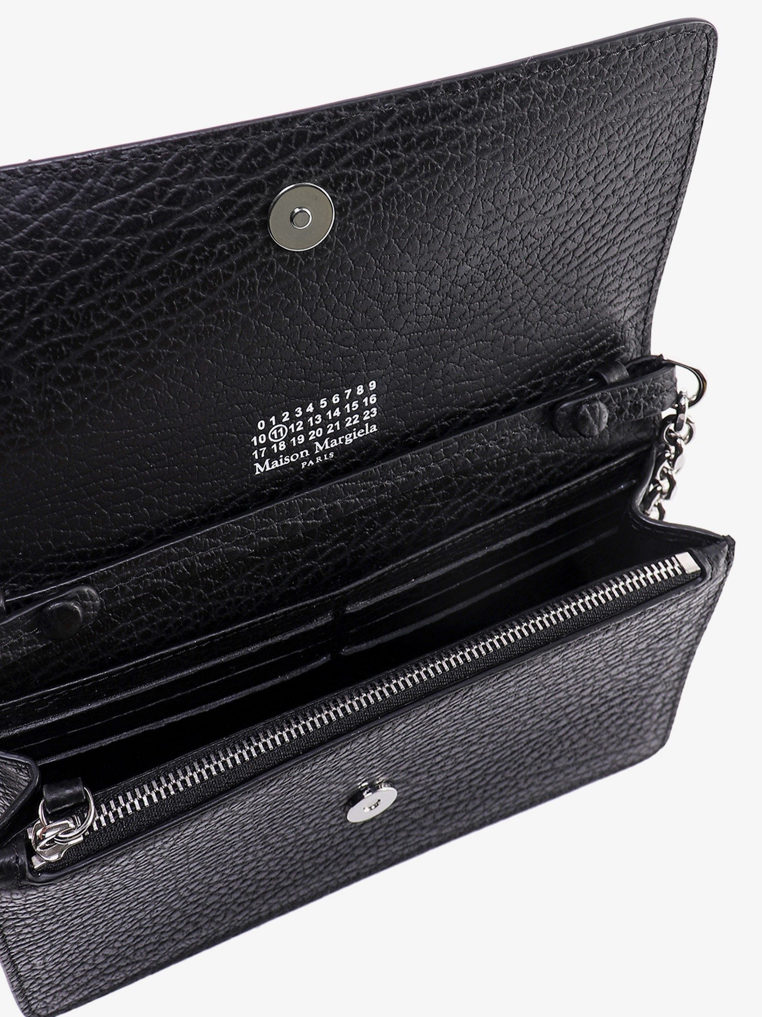 Maison Margiela Women's Four Stitches Leather Crossbody Bag Black