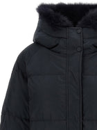 Yves Salomon Army Fox Fur Finishing Down Jacket Black, view 3