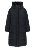 Yves Salomon Army Fox Fur Finishing Down Jacket Black