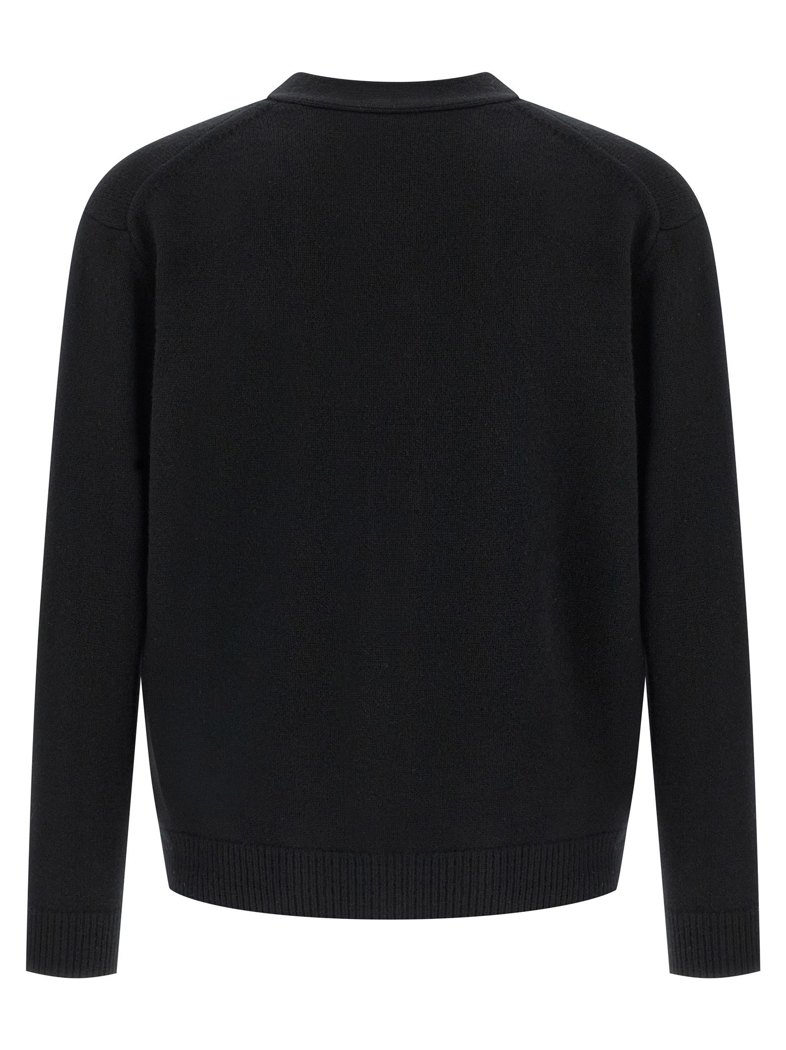 Maison Kitsuné Fox Head Cardigan Black