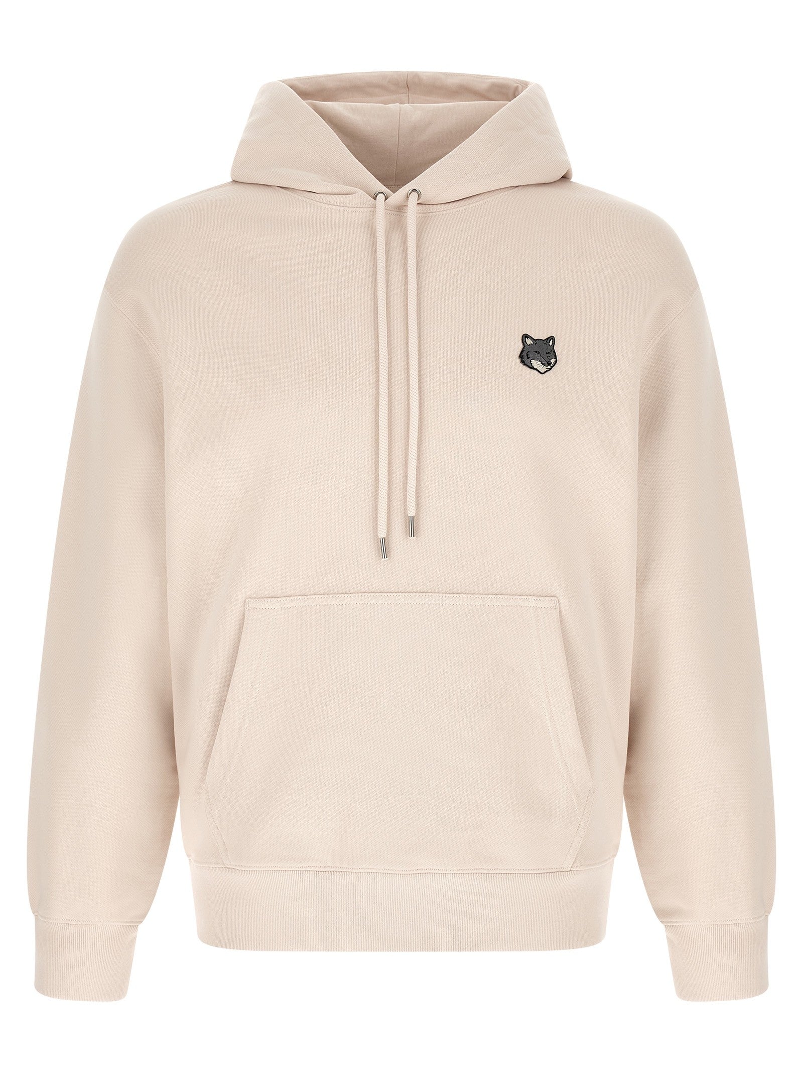 Maison Kitsuné Fox Head Hoodie Beige