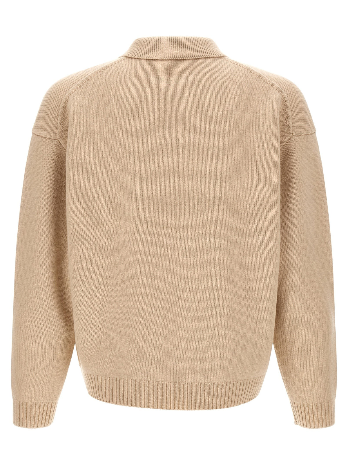 Maison Kitsuné Fox Head Intarsia Sweater Beige
