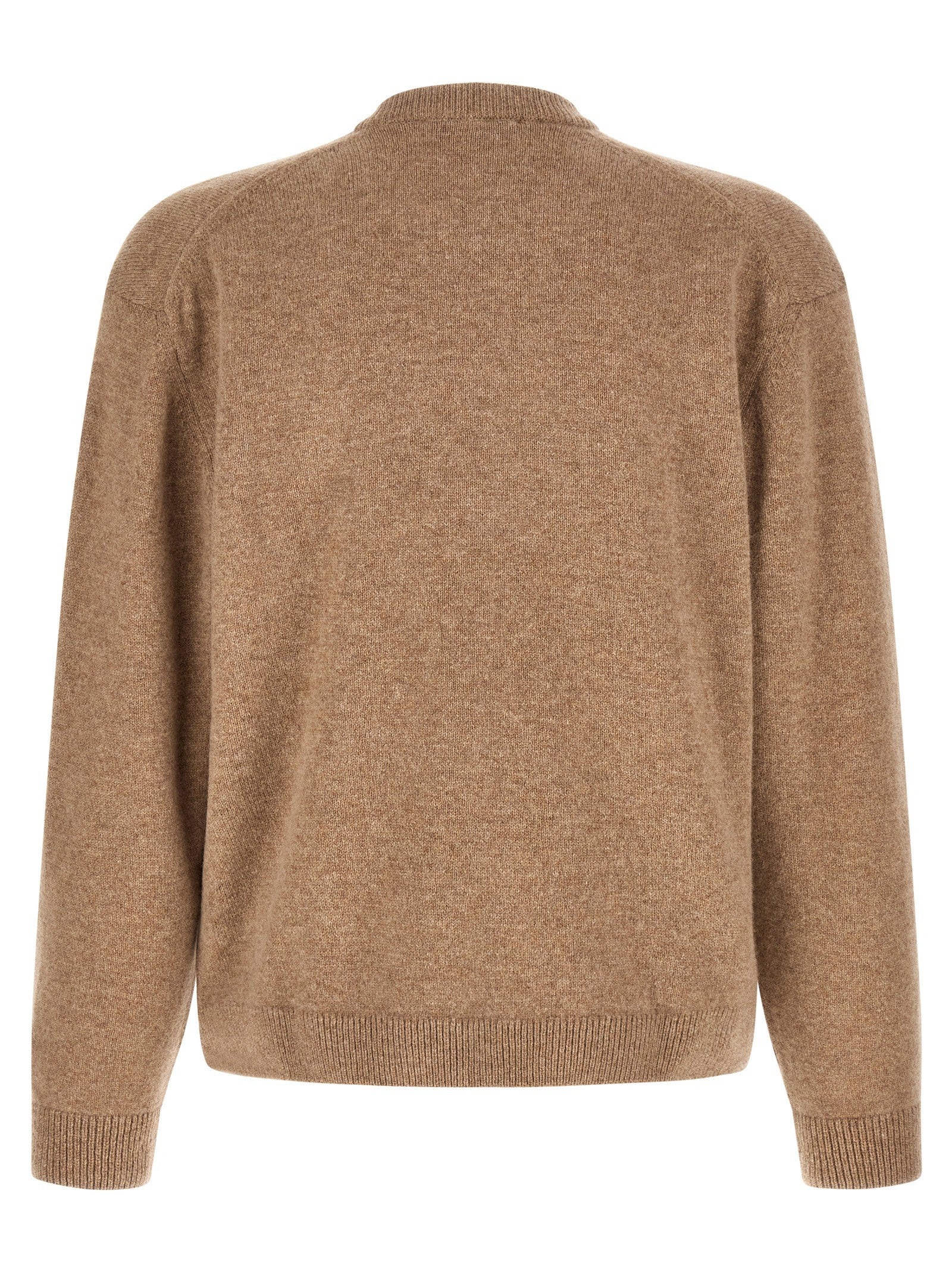 Maison Kitsuné Fox Head Sweater Beige