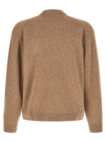 Maison Kitsuné Fox Head Sweater Beige