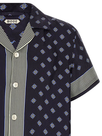 BODE Foyer Diamond Shirt Blue