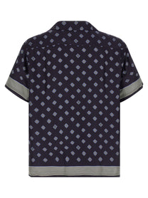 BODE Foyer Diamond Shirt Blue