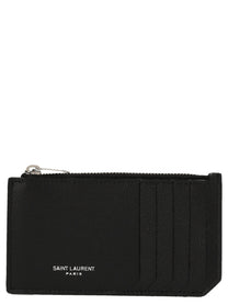 Saint Laurent Fragments Card Holder Black