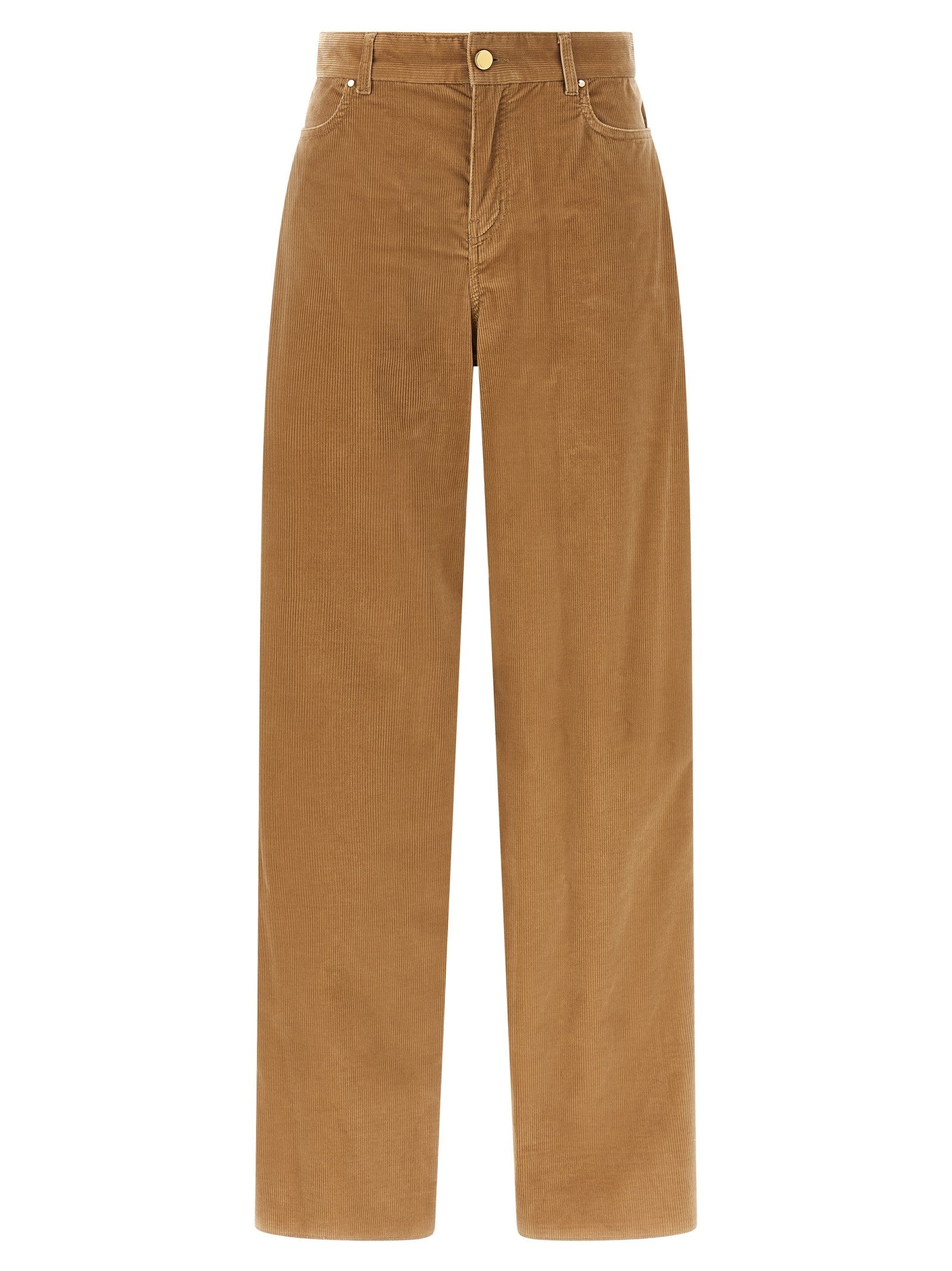 Max Mara Studio Fragola Velvet Pants Beige