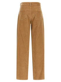 Max Mara Studio Fragola Velvet Pants Beige