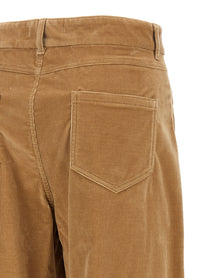Max Mara Studio Fragola Velvet Pants Beige