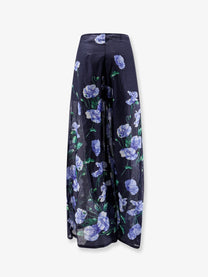 Lavi Women's Frangipane Ramie Trousers Blue
