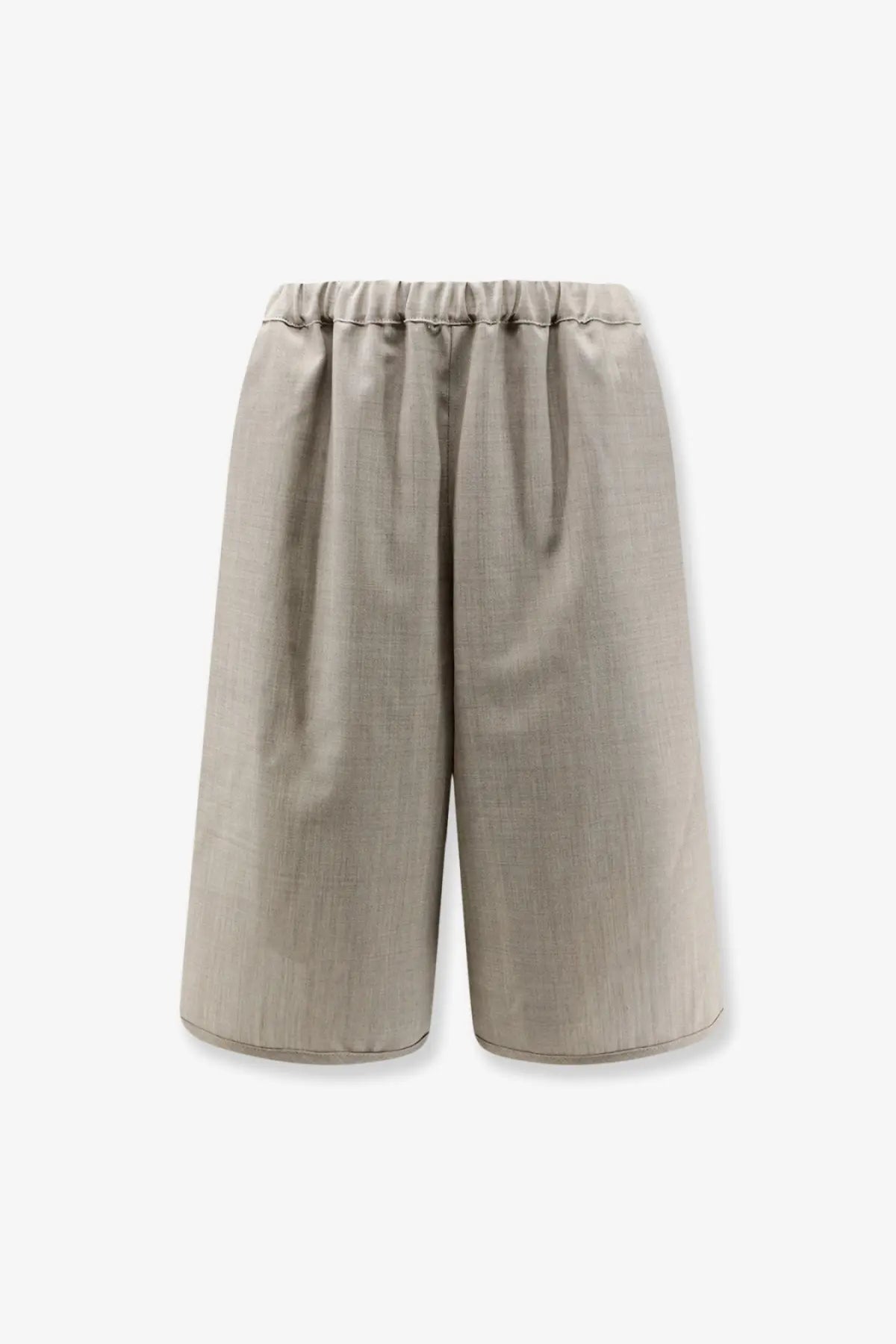 The Frankie Shop Women's Nelis Mélange Virgin Wool Bermuda Shorts Beige