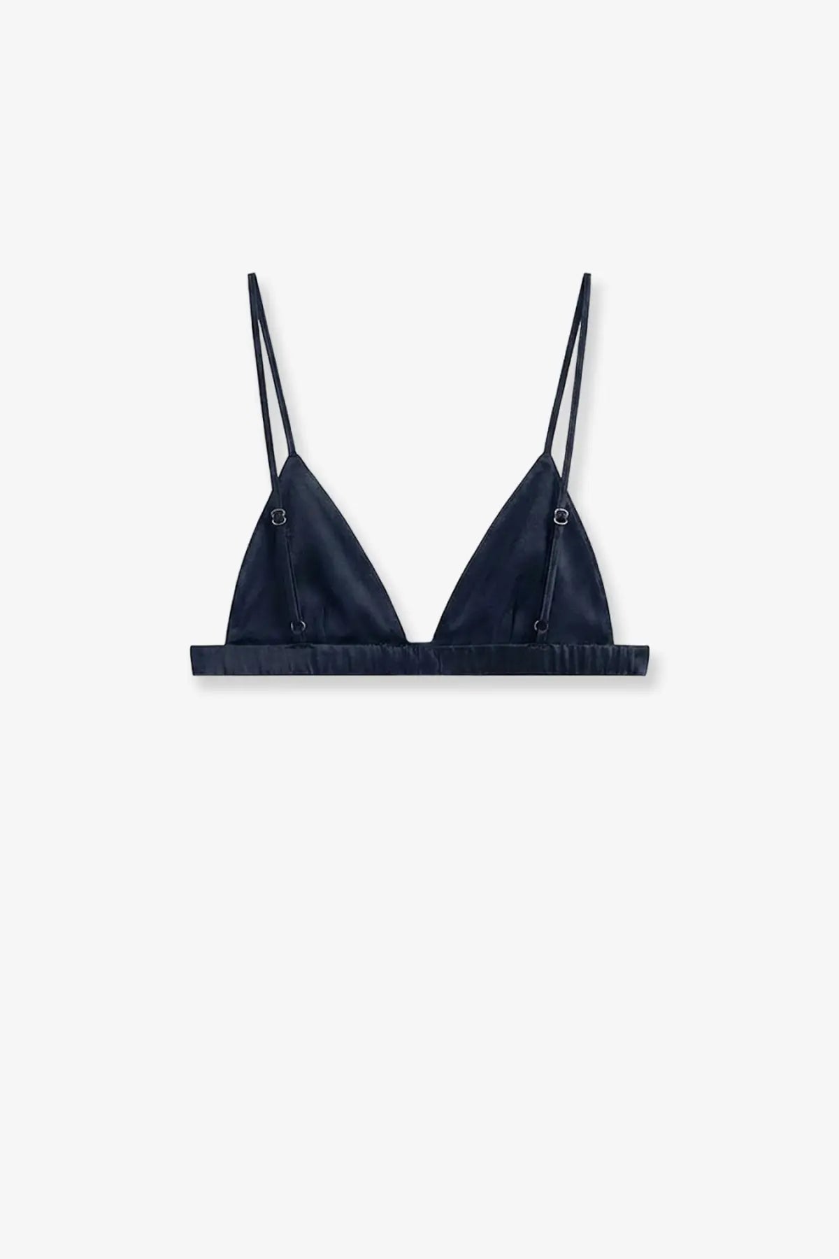 The Frankie Shop Women's Nina Satin Bralette Blue, view 2
