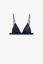 The Frankie Shop Women's Nina Satin Bralette Blue