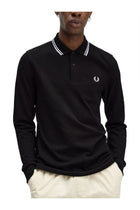 Fred Perry Men's Double Line Polo Shirt Green, view 2