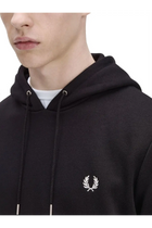 Fred Perry Men's Hoodie Black, view 3