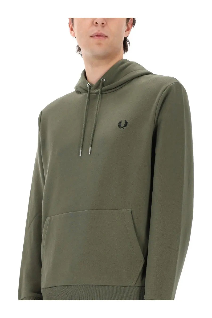 Fred Perry Men's Hoodie Green, view 4