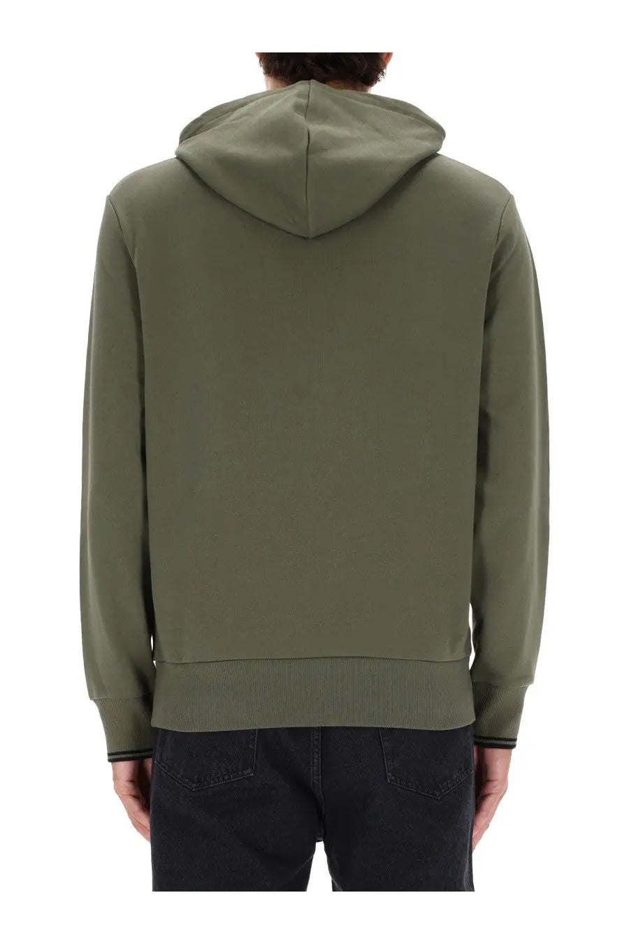 Fred Perry Men's Hoodie Green, view 3