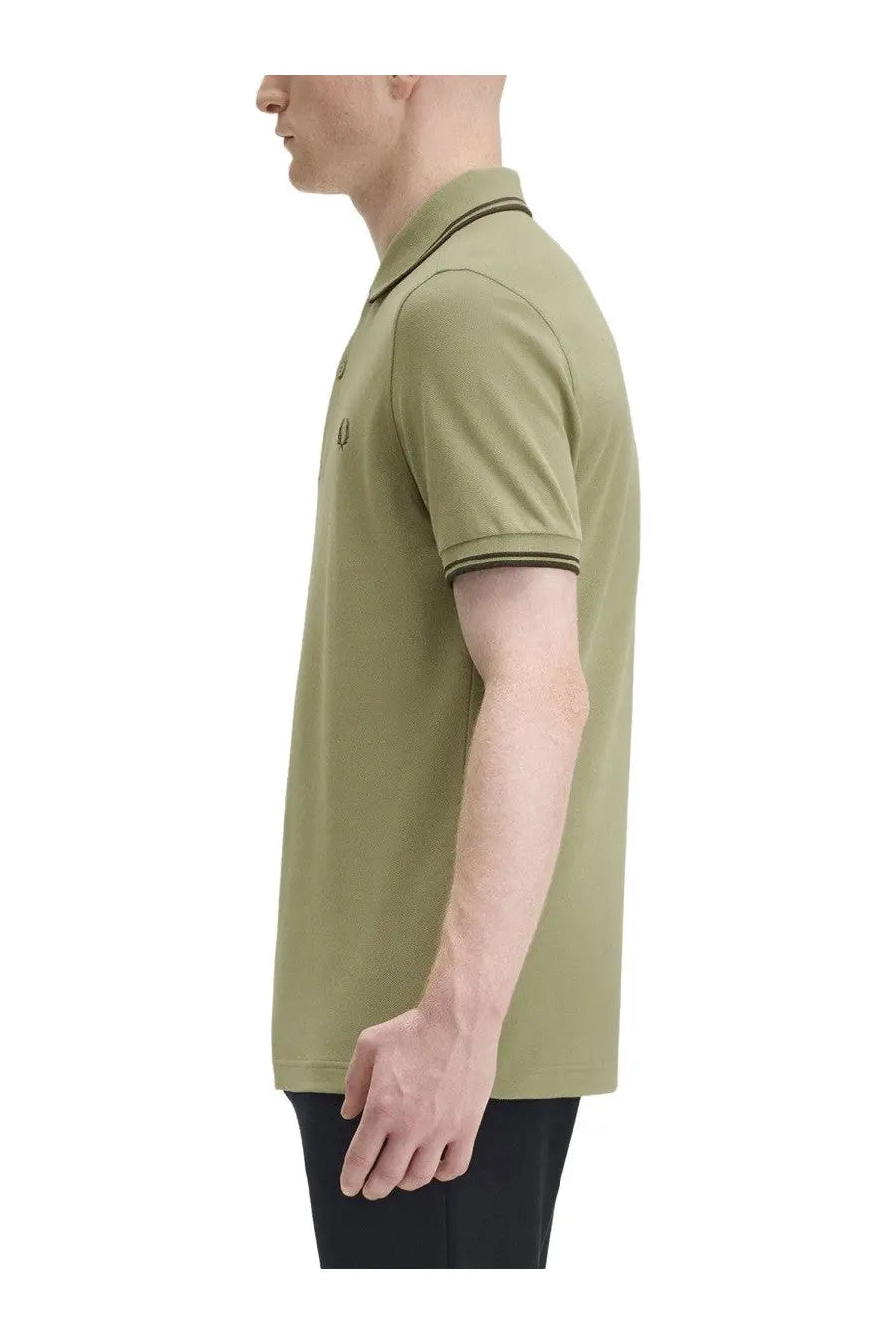 Fred Perry Men's Fred Perry M3600 Polo Shirt Green, view 5