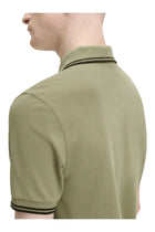 Fred Perry Men's Fred Perry M3600 Polo Shirt Green, view 4
