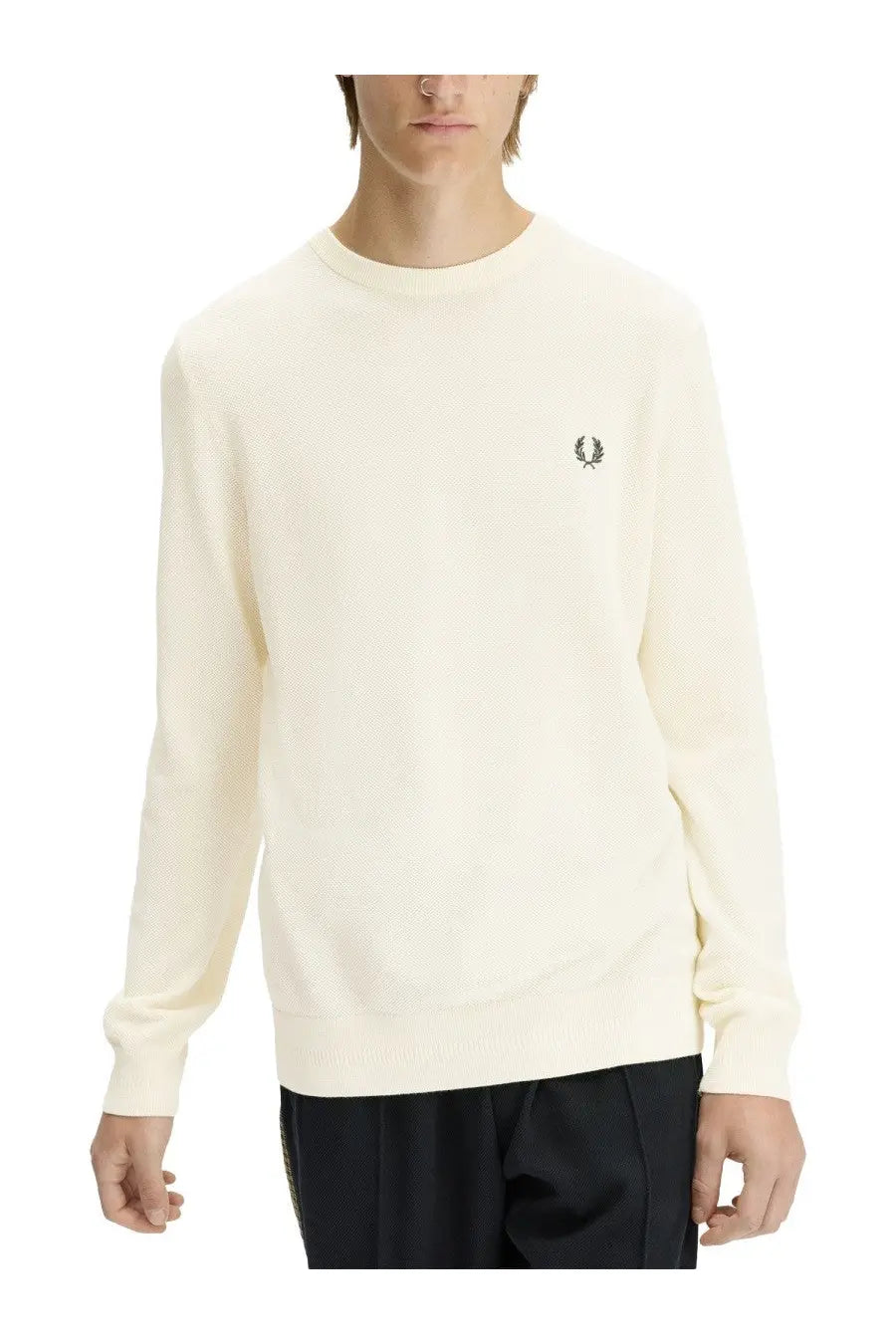 Fred Perry Men's Sweater White, view 2