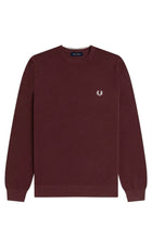 Fred Perry Men's Pique Sweater Red, view 5