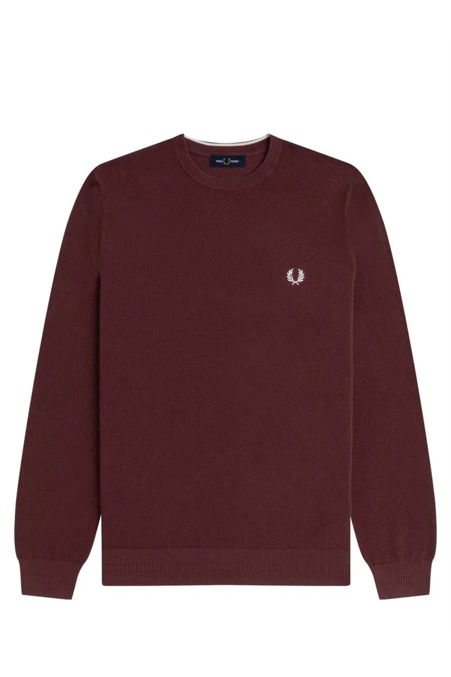 Fred Perry Men's Pique Sweater Red, view 5