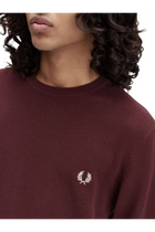 Fred Perry Men's Pique Sweater Red, view 3