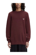 Fred Perry Men's Pique Sweater Red