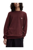 Fred Perry Men's Pique Sweater Red, view 2