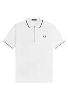 Fred Perry Men's Zip Polo White