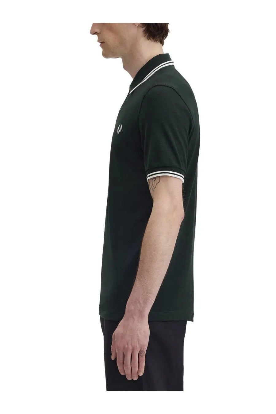 Fred Perry Men's Polo Green, view 4