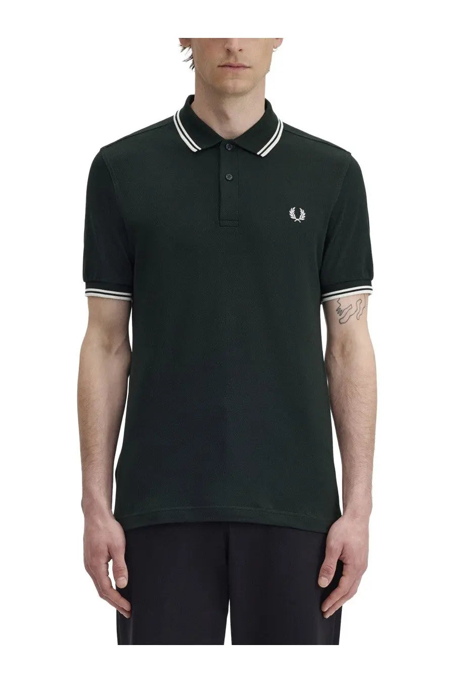 Fred Perry Men's Polo Green, view 2