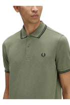 Fred Perry Men's Polo Green, view 3