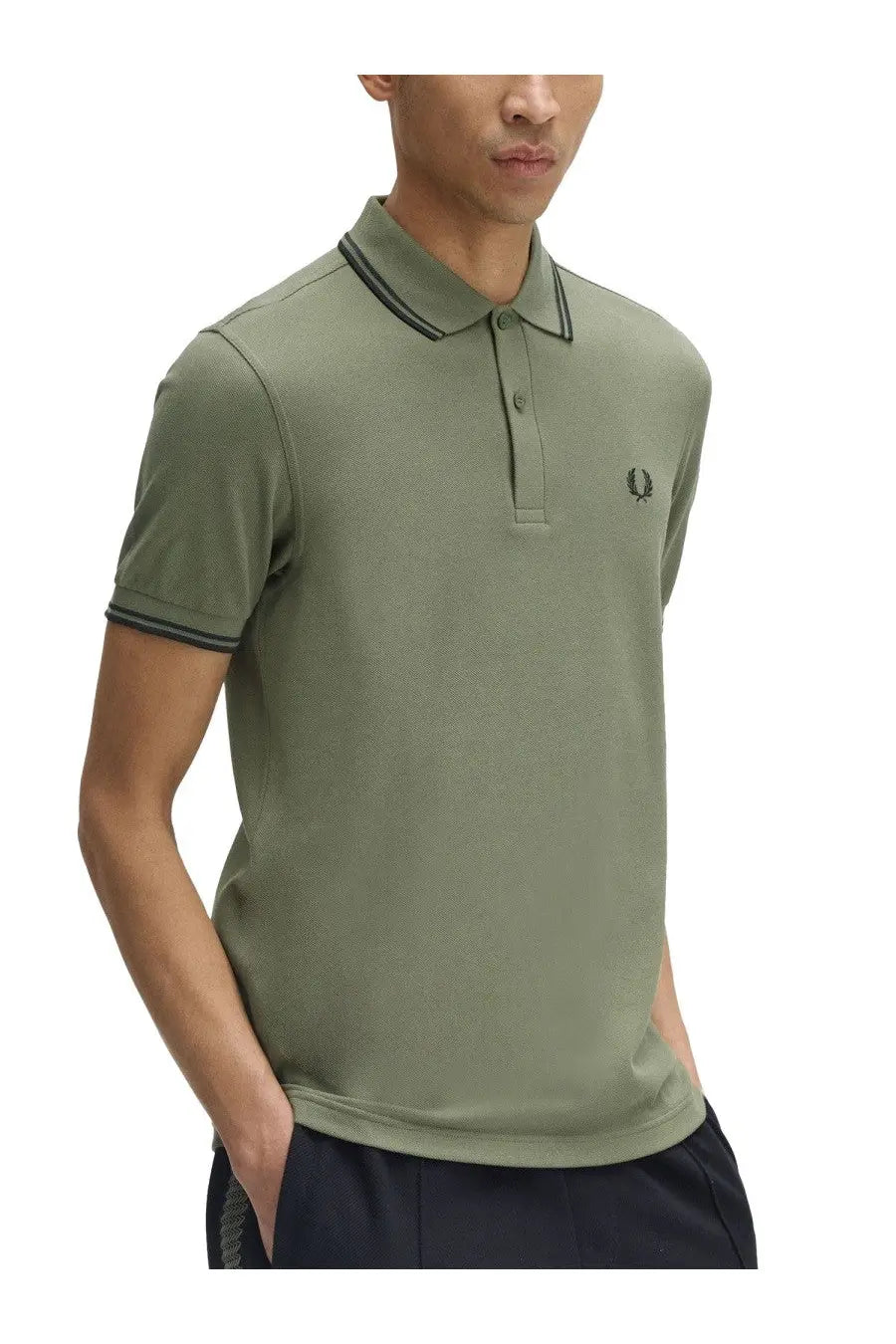 Fred Perry Men's Polo Green, view 2