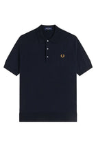 Fred Perry Men's Knit Cotton Polo Blue