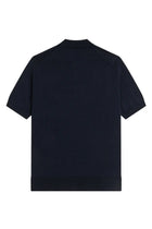 Fred Perry Men's Knit Cotton Polo Blue, view 4