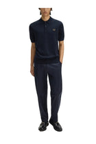 Fred Perry Men's Knit Cotton Polo Blue, view 2
