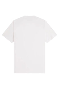 Fred Perry men’s white cotton t-shirt with a simple minimalist design perfect for casual wear