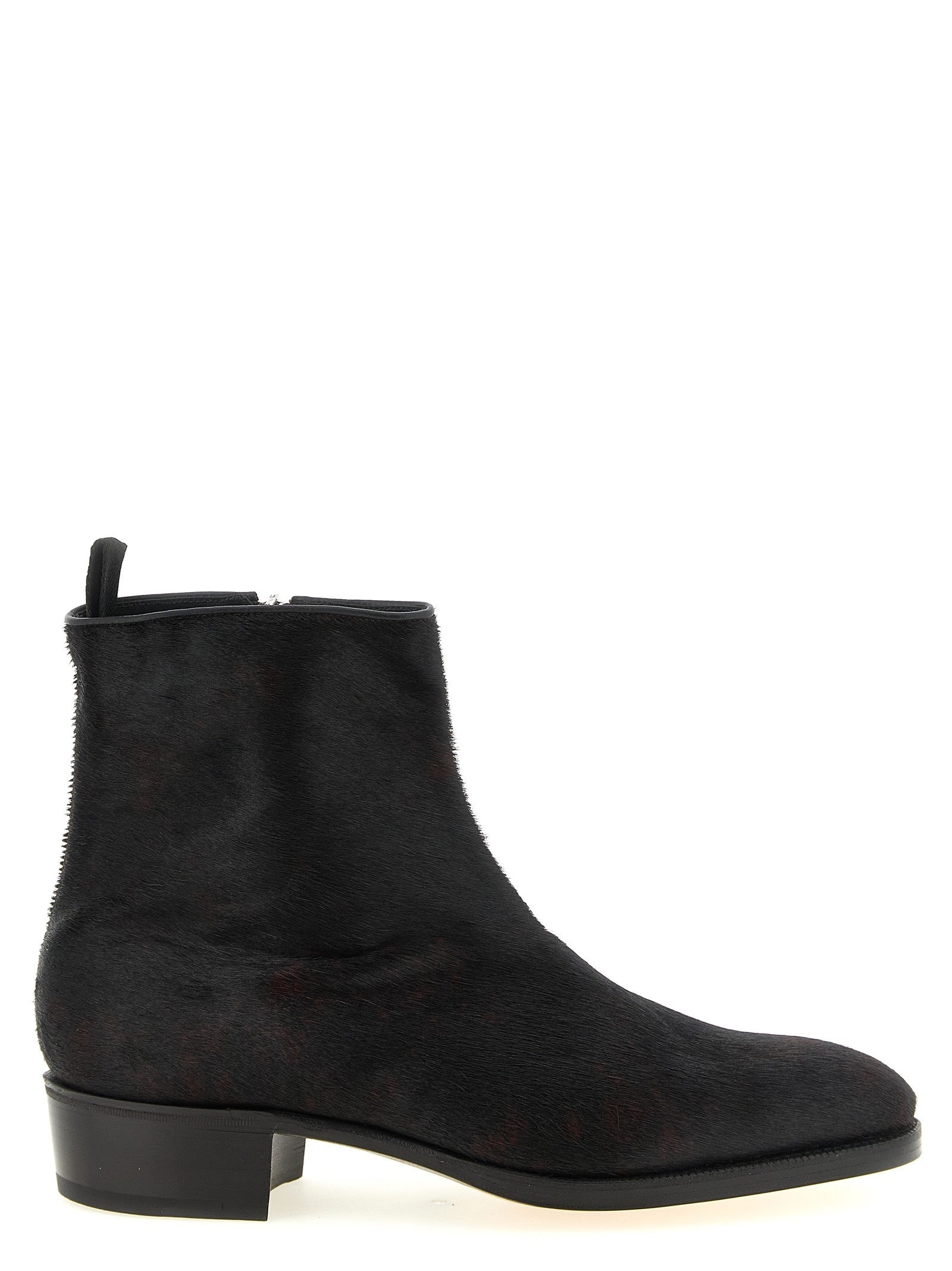 John Lobb Freddi Bristle Hide Ankle Boots Brown