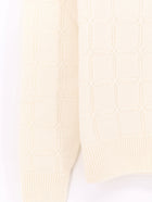 BOSS Men's Fredo Wool and Cashmere Sweater White, view 3