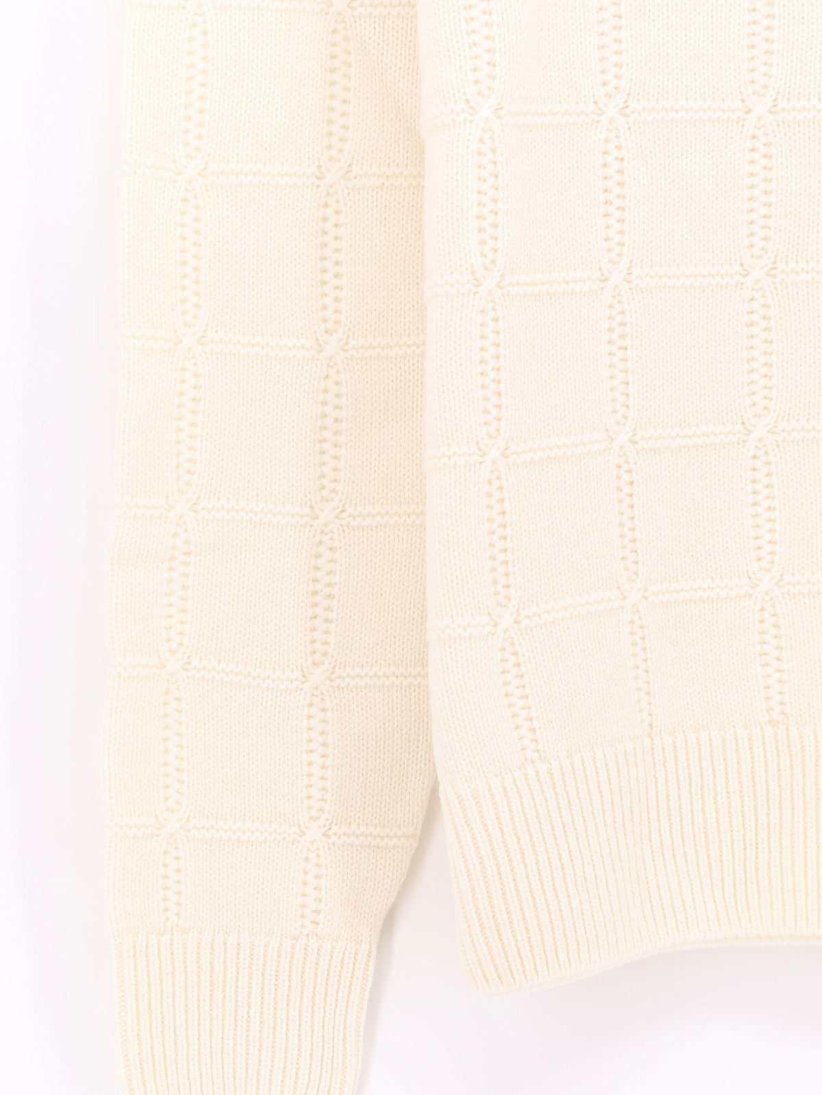 BOSS Men's Fredo Wool and Cashmere Sweater White, view 3