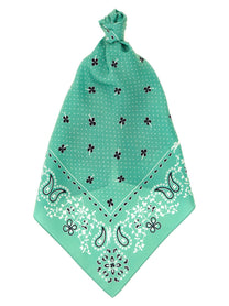 Longchamp French Bandana Print Scarf Green