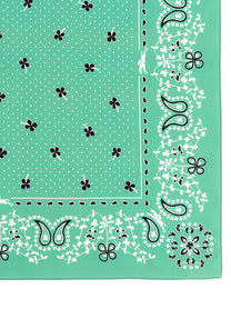Longchamp French Bandana Print Scarf Green