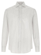 Brunello Cucinelli French Collar Shirt Blue