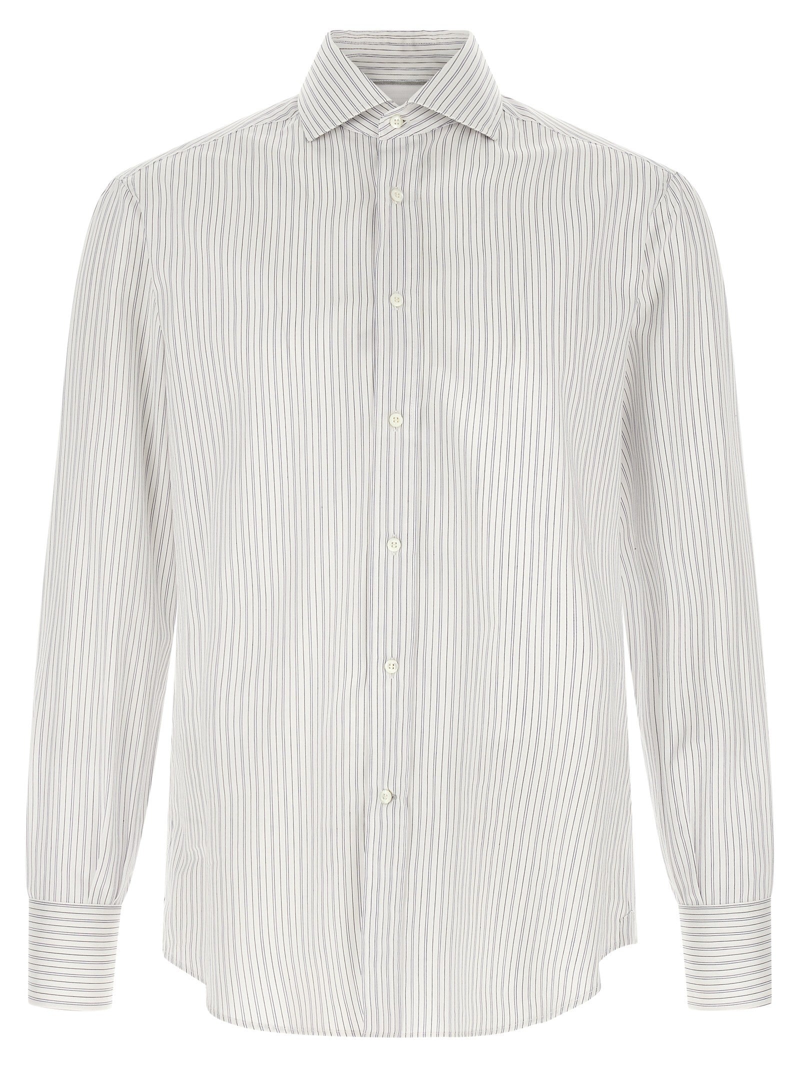 Brunello Cucinelli French Collar Shirt Blue