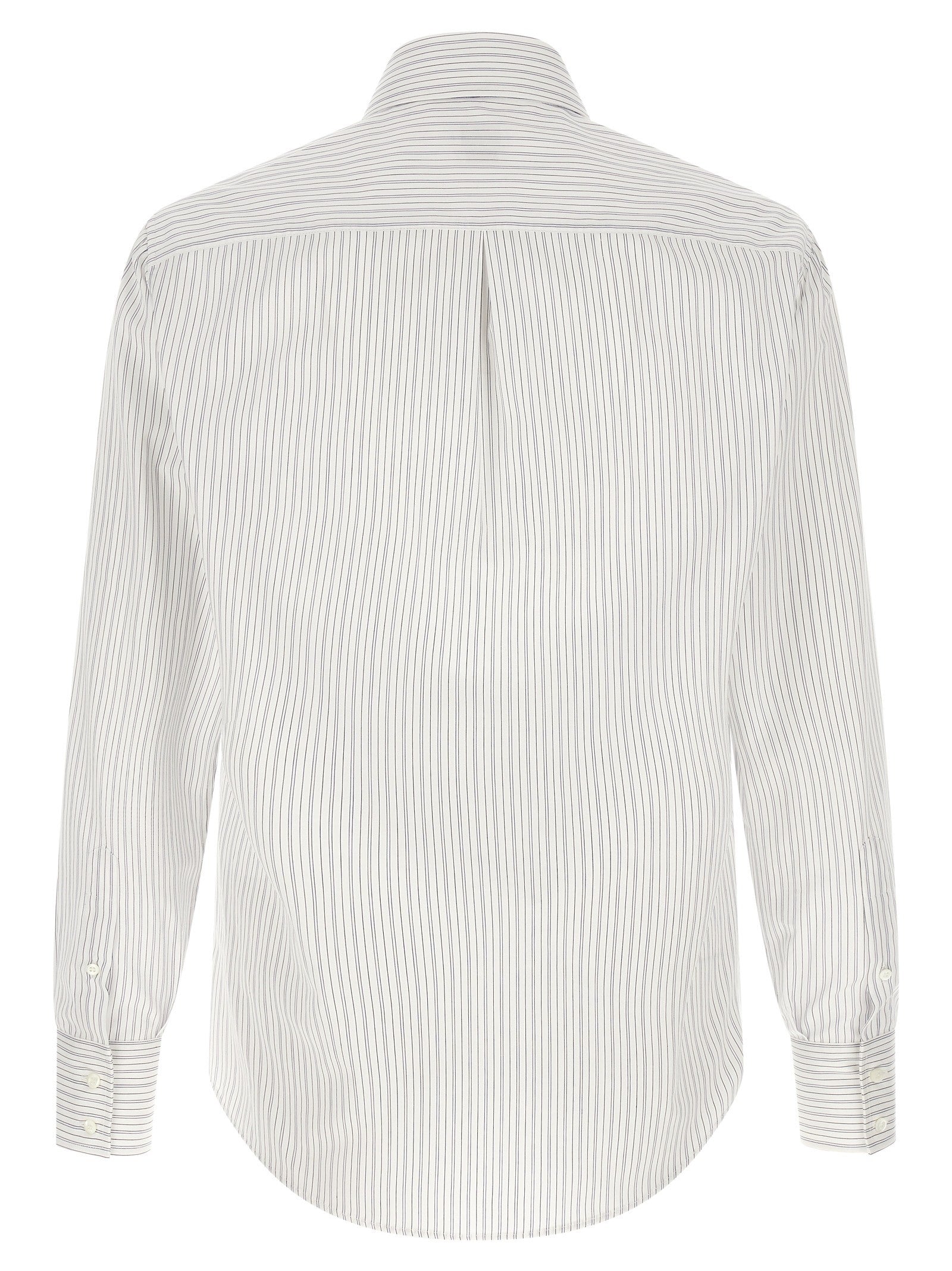 Brunello Cucinelli French Collar Shirt Blue