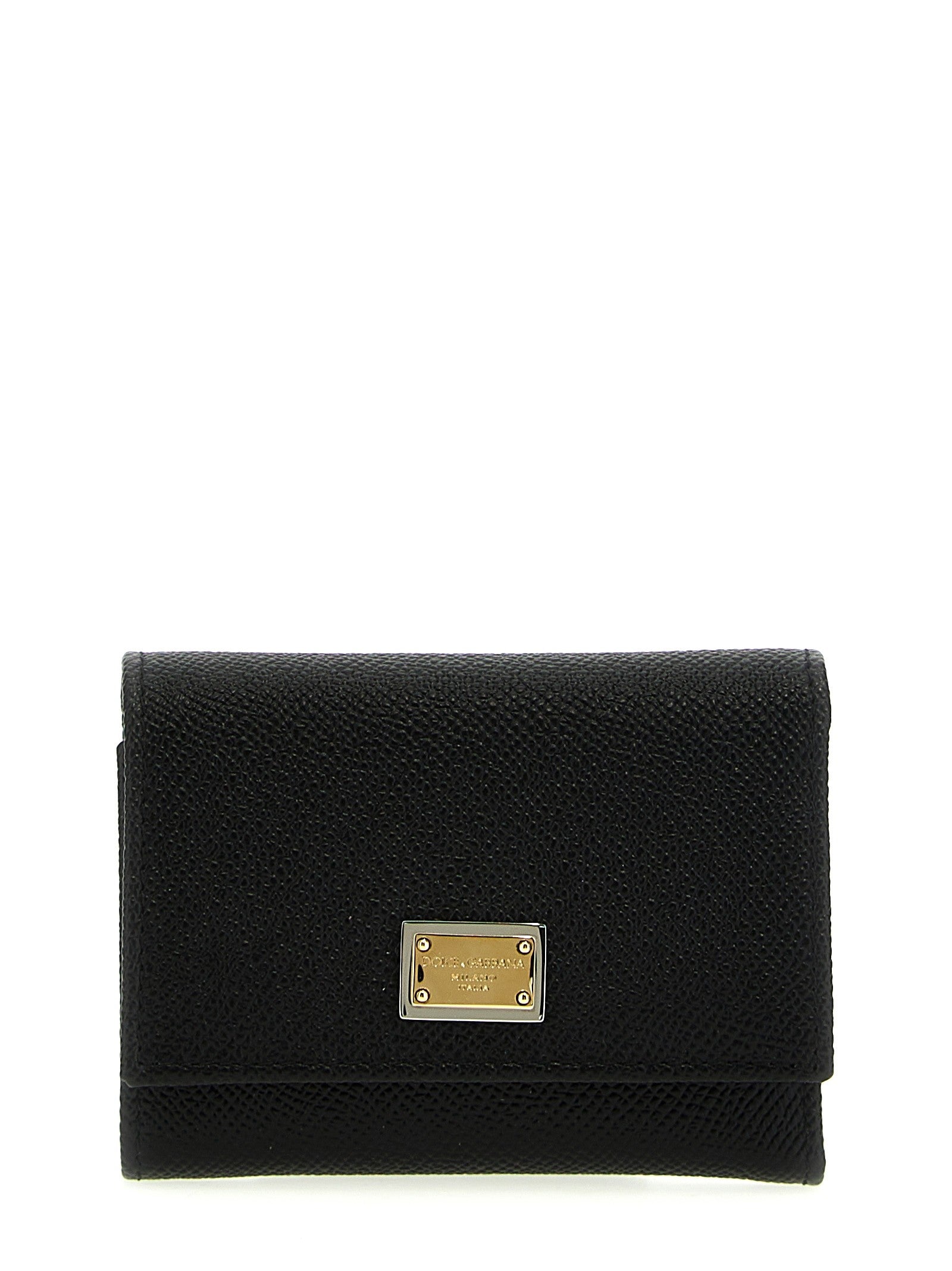 Dolce &amp; Gabbana French Flap Wallet Black