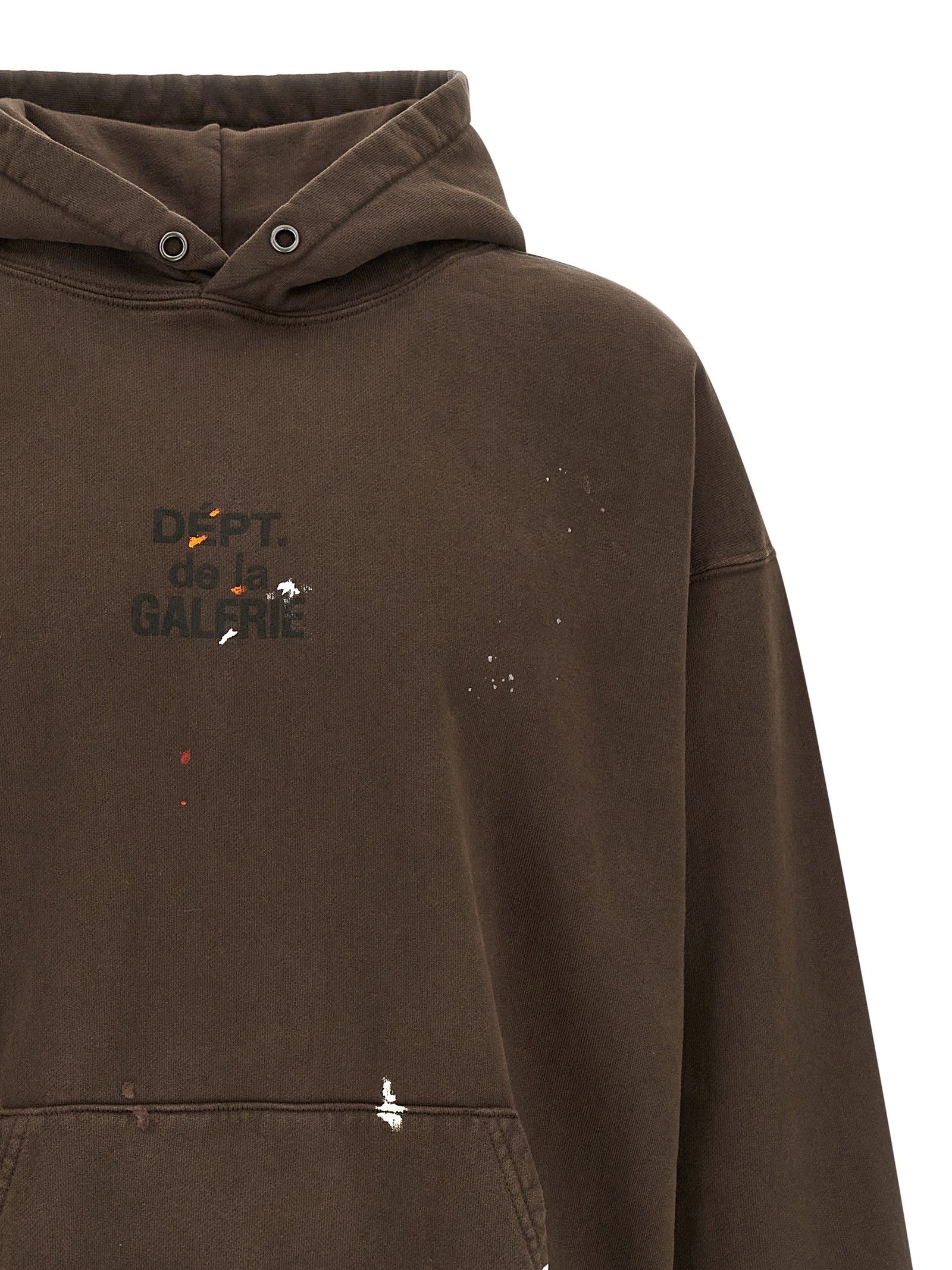 Gallery Dept French Painted Hoodie Brown