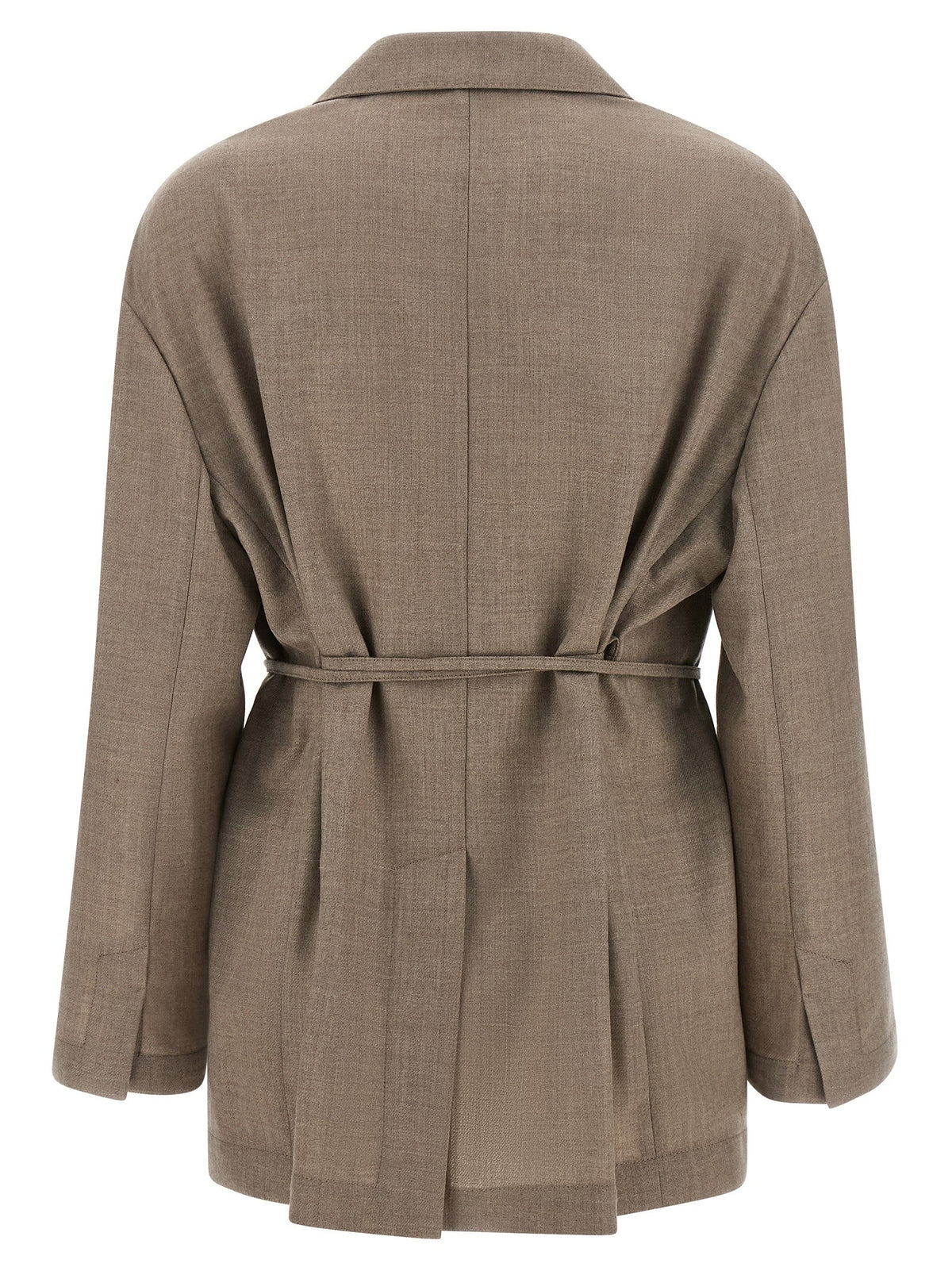 Brunello Cucinelli Fresh Wool Blazer Beige